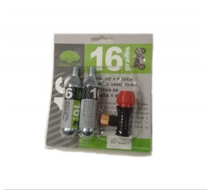 SET HERRAMIENTA 2 GARRAFA "CO2" C- PICO INFLADOR CO2KIT OSAKA