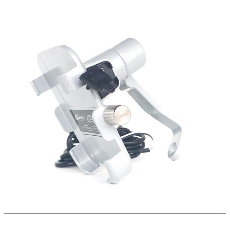 ACCESORIO SOPORTE PORTA CELULAR ALUMINIO C-  PUERTO USB (HADA)