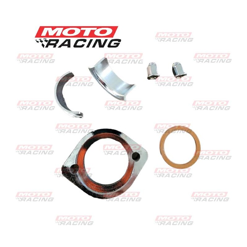 BRIDA ESCAPE ZANELLA RX 150 C-  MEDIA LUNA-JUNTA-TUERCA (OKINOI)