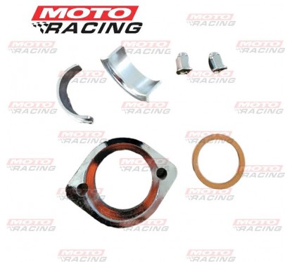 BRIDA ESCAPE ZANELLA RX 150 C-  MEDIA LUNA-JUNTA-TUERCA (OKINOI)