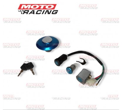 LLAVE CONTACTO HONDA TITAN 00 SET C- TAPA TANQUE (OKINOI)