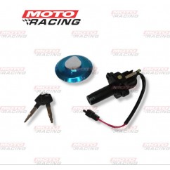 LLAVE CONTACTO HONDA BROS NXR 125 SET C/TAPA TANQUE (OKINOI)