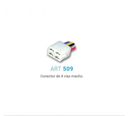 FICHA 4 VIA MACHO PORTA PALA HEMBRA P/CONTRA CONECTOR 510