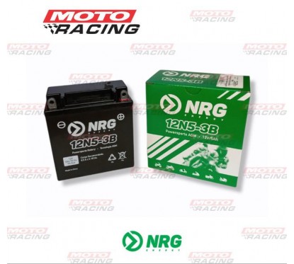 BATERIA 12V 12N5-3B LIBRE MANTENIMIENTO C/TECNOLOGIA AGM (NRG)