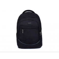 MOCHILA BASIC VIAJE NEGRA LISA PORTA NOTEBOOK