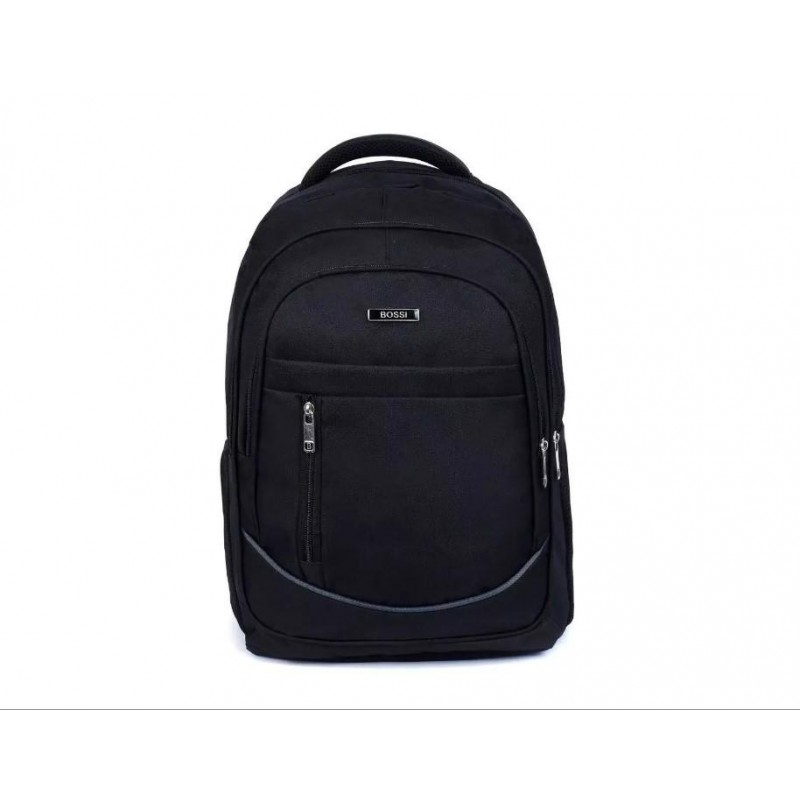 MOCHILA BASIC VIAJE NEGRA LISA PORTA NOTEBOOK