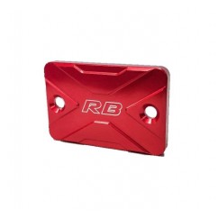 TAPA BOMBA LIQUIDO FRENO UNIVERSAL ALUMINIO ROJA RB PARTS