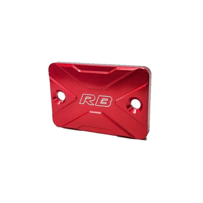 TAPA BOMBA LIQUIDO FRENO UNIVERSAL ALUMINIO ROJA RB PARTS