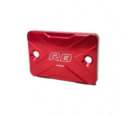 TAPA BOMBA LIQUIDO FRENO UNIVERSAL ALUMINIO ROJA RB PARTS