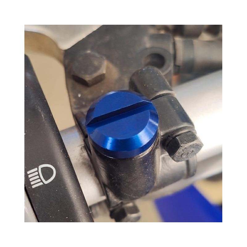 TAPON ESPEJO UNIVERSAL 10mm ROSCA IZQUIERDA AZUL RB PARTS