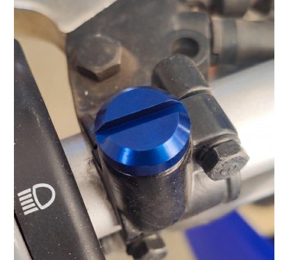 TAPON ESPEJO UNIVERSAL 10mm ROSCA IZQUIERDA AZUL RB PARTS