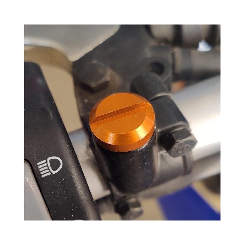 TAPON ESPEJO UNIVERSAL 10mm ROSCA IZQUIERDA DORADO RB PARTS