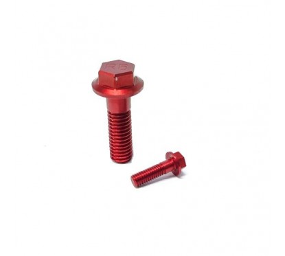 TORNILLO CABEZA HEXAGONAL 6x20mm ROJO RB PARTS