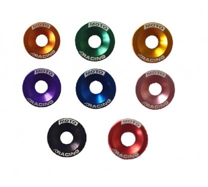 ARANDELA FRESADA P- BULON 6mm COLORES VARIOS ALUMINIO MR