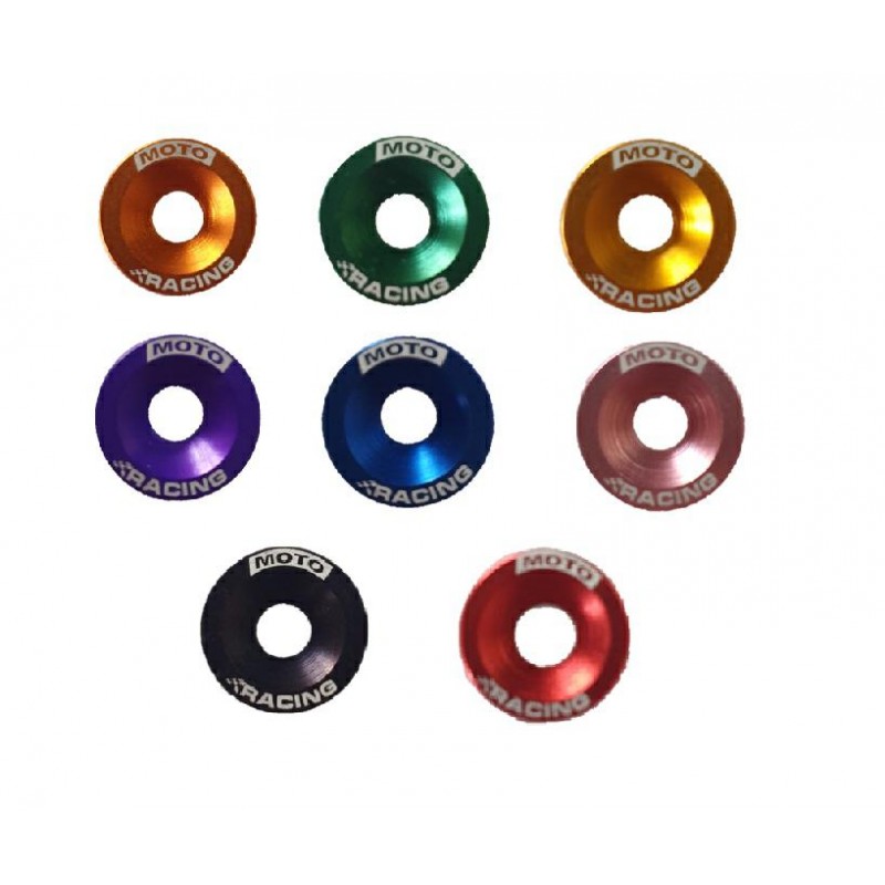 ARANDELA FRESADA P- BULON 8mm COLORES VARIOS ALUMINIO MR