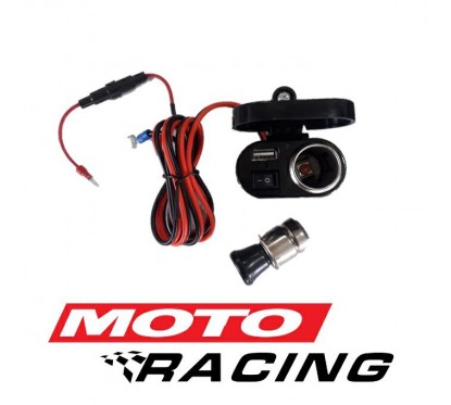 ACCESORIOS TOMA CORRIENTE USB 5V C- SOPORTE,TECLA ON-OFF Y CEN.