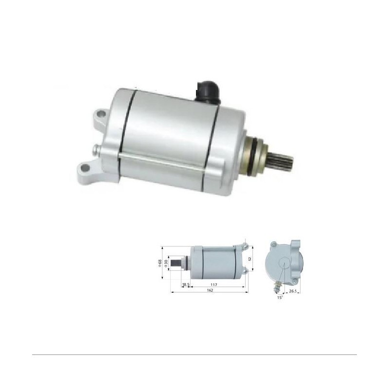 MOTOR ARRANQUE ZANELLA RX 150 - MOTOMEL CG 150 GIRO IZQUIERDO