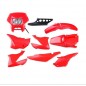 KIT PLASTICOS COMPLETO HONDA NXR 125 BROS /MOTOMEL SKUA ROJO 8P