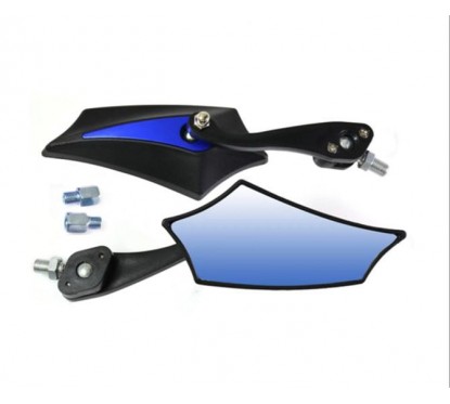 ESPEJO UNIVERSAL NEGRO -  AZUL ZX-2700- 3 VARIAS ROSCAS