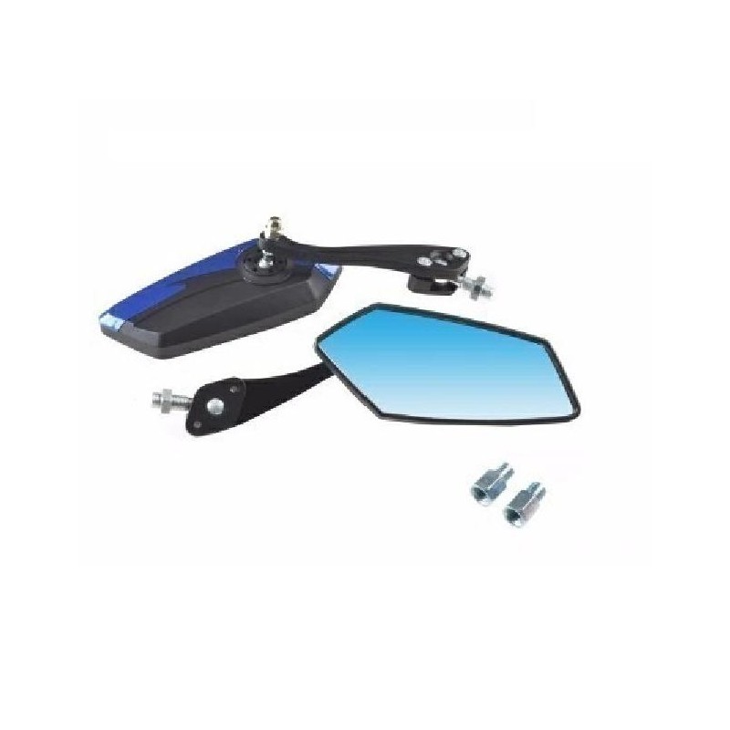 ESPEJO UNIVERSAL NEGRO -  AZUL ZX-2653- 3 VARIAS ROSCAS (NSU)