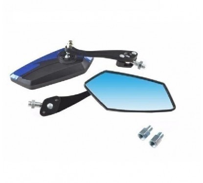 ESPEJO UNIVERSAL NEGRO -  AZUL ZX-2653- 3 VARIAS ROSCAS (NSU)