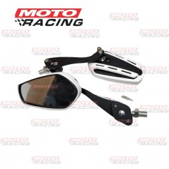 ESPEJO UNIVERSAL BLANCO- NEGRO ZX-2654- 3 VARIAS ROSCAS (NSU)