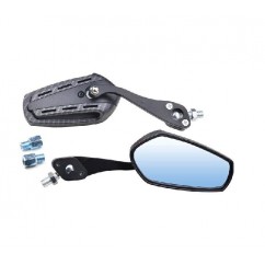 ESPEJO UNIVERSAL CARBONO ZX-2654- 3 VARIAS ROSCAS (NSU)