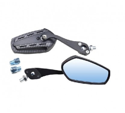 ESPEJO UNIVERSAL CARBONO ZX-2654- 3 VARIAS ROSCAS (NSU)