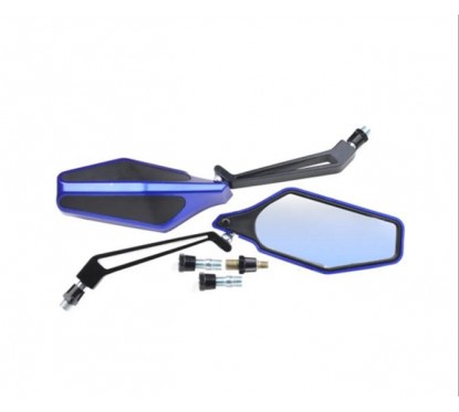 ESPEJO UNIVERSAL AZUL- NEGRO ZX-2835 VARIAS ROSCAS