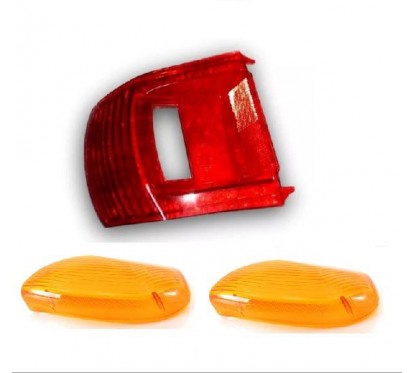 ACRILICO FARO TRASERO C-  GIRO SMASH 110 AMBAR- ROJO