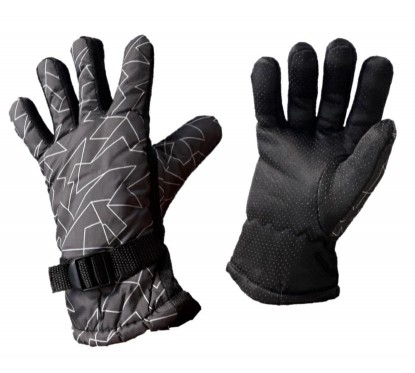 GUANTES TERMICO IMPERMEABLE TIPO SKI GRIS "M"