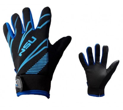GUANTES S-5 C- TACTIL AZUL C-  NEGRO "M" (NSU)