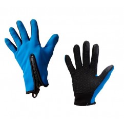 GUANTES TERMICO IMPERMEABLE AZUL CLARO P/TACTIL "S"