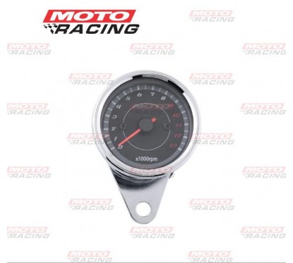 TABLERO UNIVERSAL 13000 RPM CROMADO (CAFE RACE- ADAPTABLE)