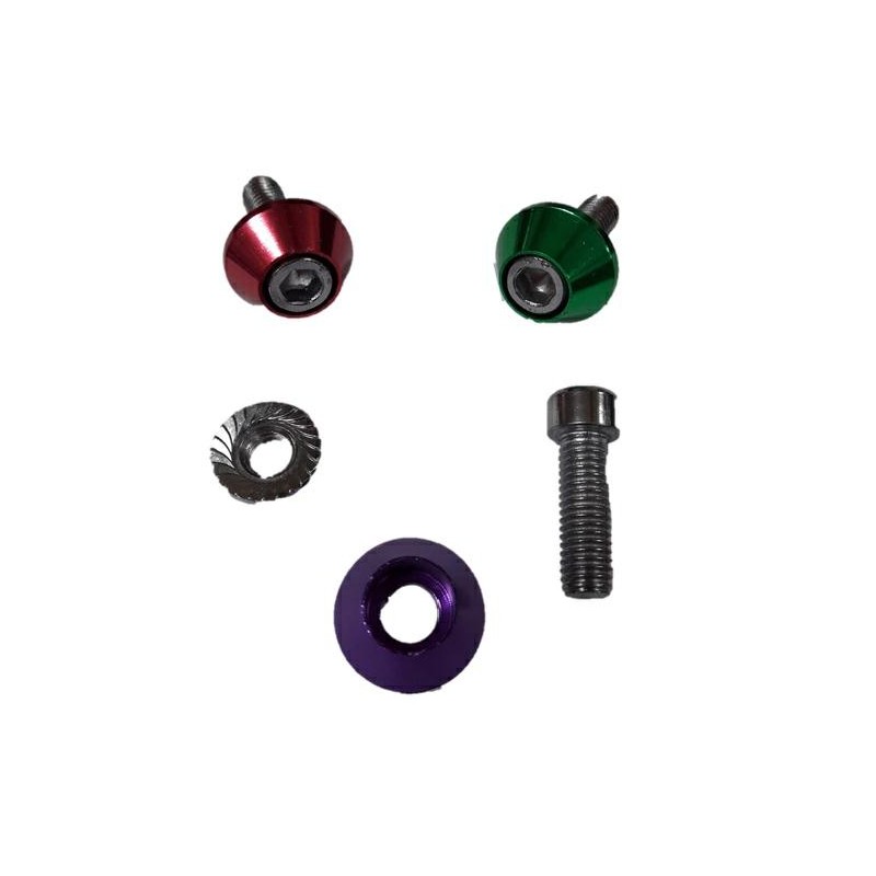 ARANDELA FRESADA CONICA C- TORNILLO 8x25mm COLORES VARIOS