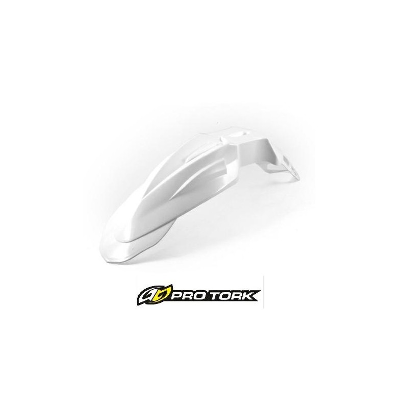 GUARDABARRO DELANTERO MOTARD-  SUPERMOTO UNIVERSAL BLANCO (PRO TORK)
