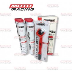 KIT CHAIN OFF ROAD LIMPIA -  ACEITA CAD C- CEPILLO x750 IPONE