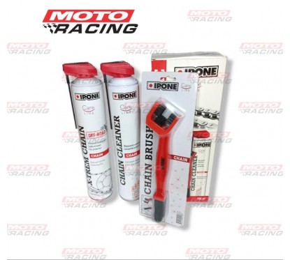 KIT CHAIN OFF ROAD LIMPIA -  ACEITA CAD C- CEPILLO x750 IPONE