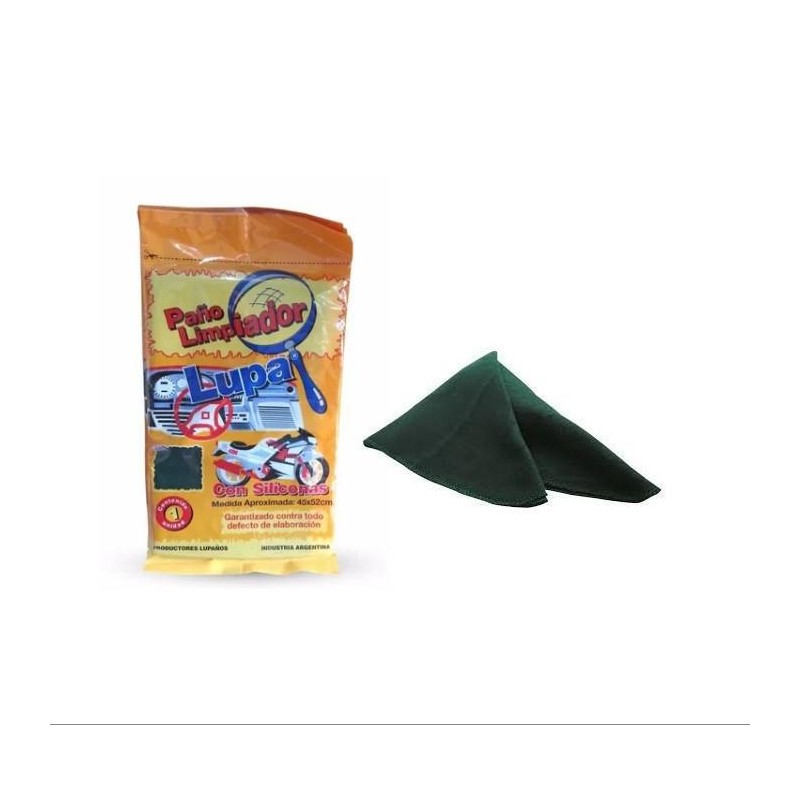 PAÑO VERDE C- SILICONA 45x52mm (LUPA)