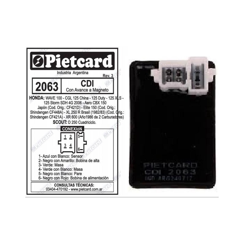 CDI HONDA WAVE NF 100 -  STORM -  CBX 150 (TAIWAN)