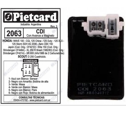 CDI HONDA WAVE NF 100 -  STORM -  CBX 150 (TAIWAN)