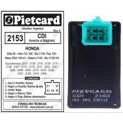 CDI GILERA SMASH 110- BIZ- WAVE 5 TERMINALES