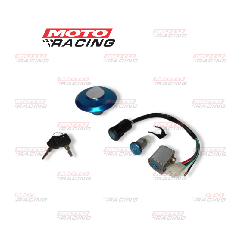 LLAVE CONTACTO HONDA TITAN 00 SET C- TAPA TANQUE (OKINOI)