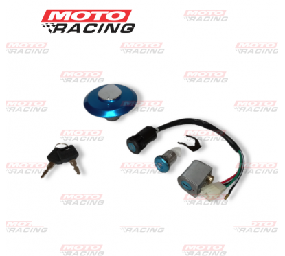 LLAVE CONTACTO HONDA TITAN 00 SET C- TAPA TANQUE (OKINOI)