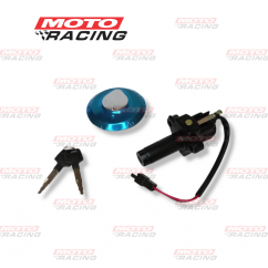 LLAVE CONTACTO HONDA BROS NXR 125 SET C- TAPA TANQUE (OKINOI)