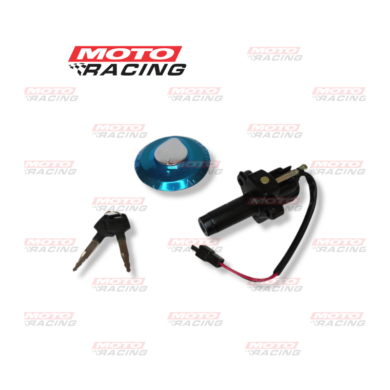 LLAVE CONTACTO HONDA BROS NXR 125 SET C- TAPA TANQUE (OKINOI)