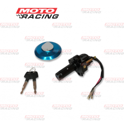 LLAVE CONTACTO HONDA CBX 250 TWISTER SET C/TAPA TANQUE (OKINOI)