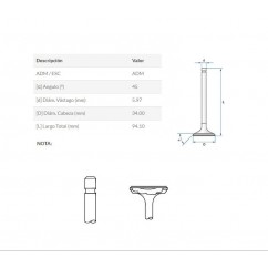 VALVULA ADMISION YAMAHA XT 225 / XTZ 250 / YBR 250 FAZER JAPON