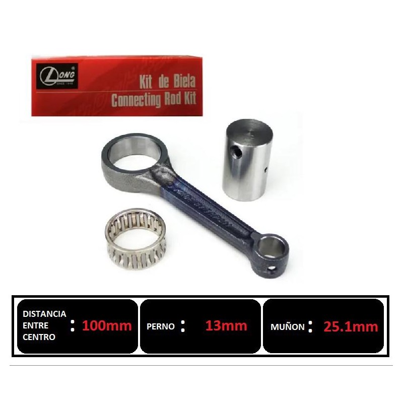 BIELA HONDA BIZ 125 -  SMASH 110 -  TRIP 110 LARGA (LONG JAPON)