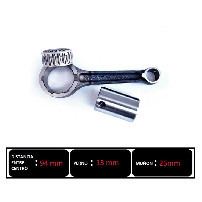 BIELA HONDA BIZ 105-  CD 100-  WAVE CORTA (LONG JAPON)